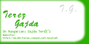 terez gajda business card